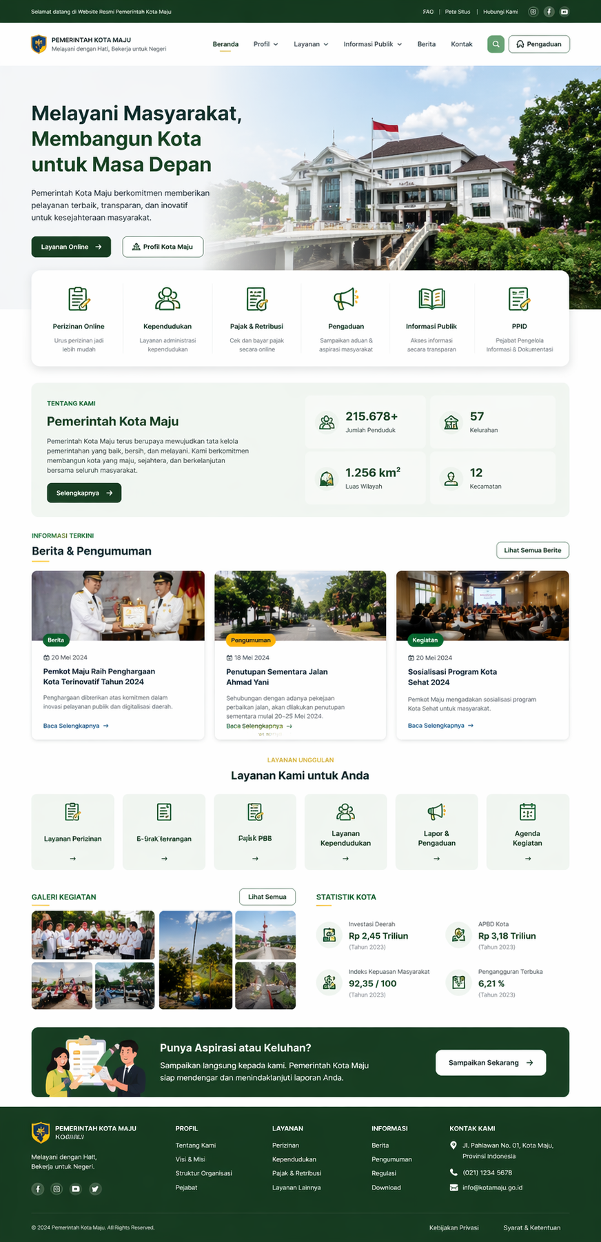 Landing Page Instansi